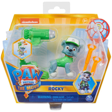 Paw Patrol Rocky Figure - Small Plastic Toy, Model 6061918, Color: Rocky