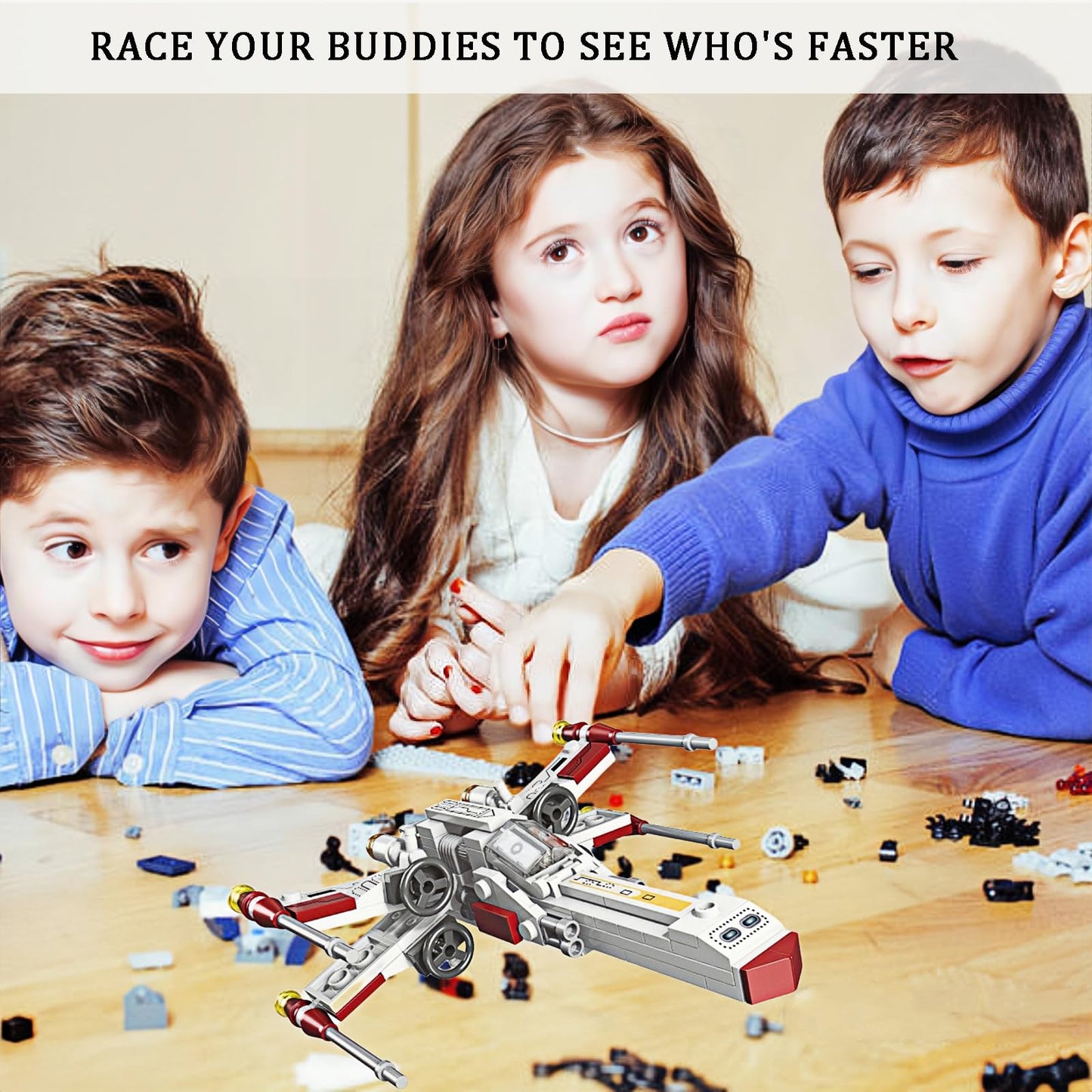 Airplane Building Block Set Compatible With Lego, 134 Pcs Plane Starfighter Toy For Kids 6 7 8 9 10+ Year Old Boys
