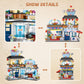 Japanese Street View Ice Drink Shop Mini Building Blocks Toys Model Set, Moc Creative Diy Simulation Architecture, 668 Pcs Mini