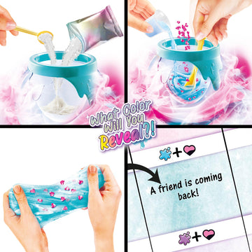 So Slime Diy Magical Slime Potion Maker Cauldron; Make Your Own Slime Potions; Mist And Light Effects; Makes 10 Slimes; Just Add Water; Fill Mini Potion Bottles To Wear Or Share; Discover Your Fortune