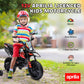 Qaba 12V Kids Motorcycle, Aprilia Licenced Electric Motorcycle for Kids with Training Wheels, Spring Suspension, LED Light, USB,