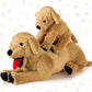 Civaner 2 Pcs Dog Stuffed Animals Plush Soft Cuddly Golden Retriever Plush Toys Large Stuffed Animals Puppy Dog Toy For Birthday Party, 27.6 Inch And 13.8 Inch