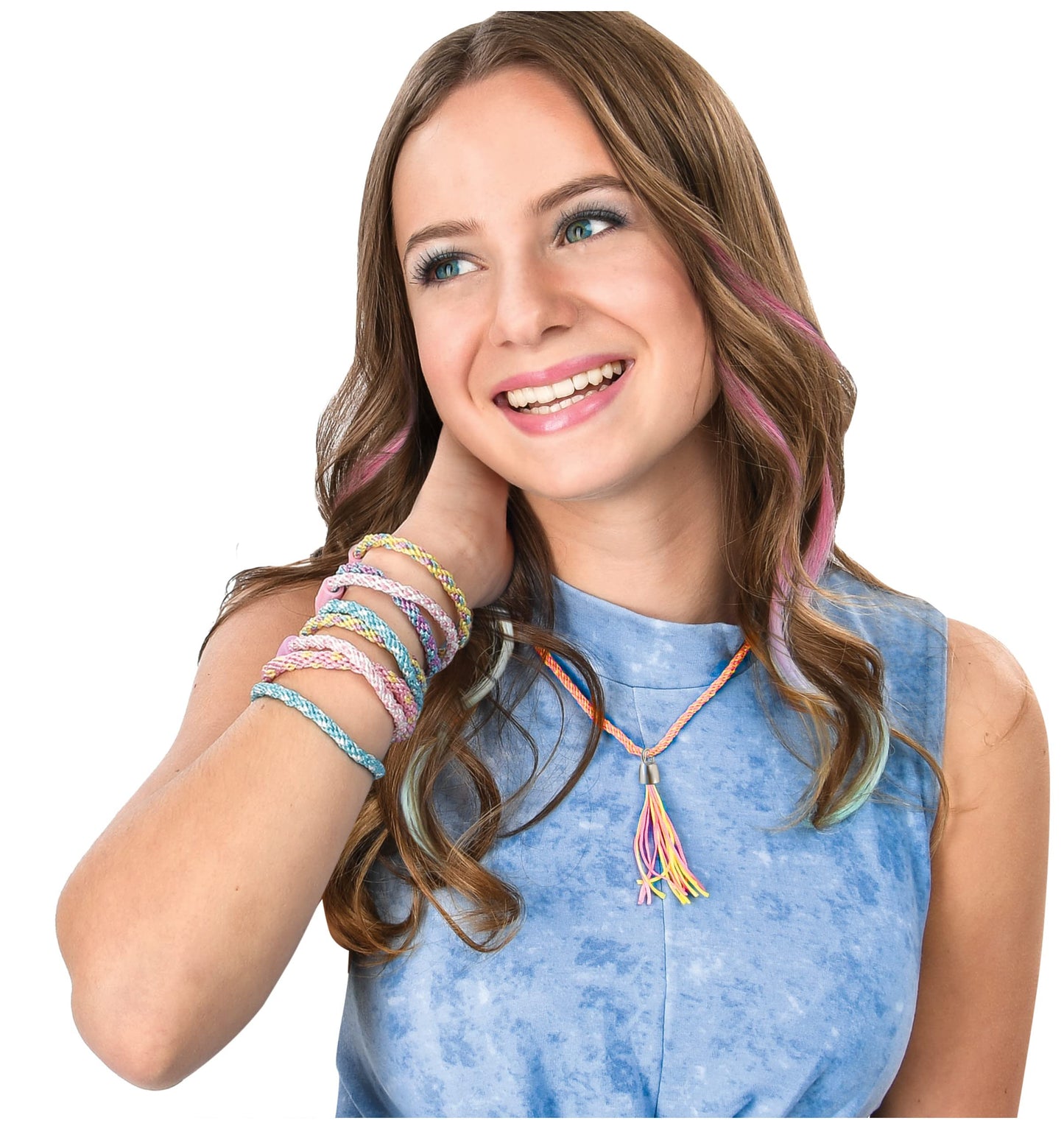 Cool Maker, KumiKreator Tropics Mini Fashion Pack Refill, Friendship Bracelet Activity Kit