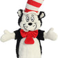 Aurora® Whimsical Dr. Seuss™ Cat In The Hat Hand Puppet Stuffed Animal - Magical Storytelling - Literary Inspiration - Multicolor 14 Inches