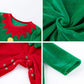 Fancyinn Baby Boy Girl Christmas Elf Outfit My First Xmas Coverall Rompers Christmas Bodysuit & Santa Hat 2Pcs 66