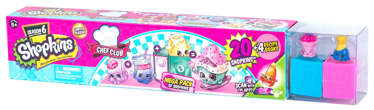 Shopkins Season 6 Chef Club Mega Pack – Collectible Toy With Over 20 Pcs