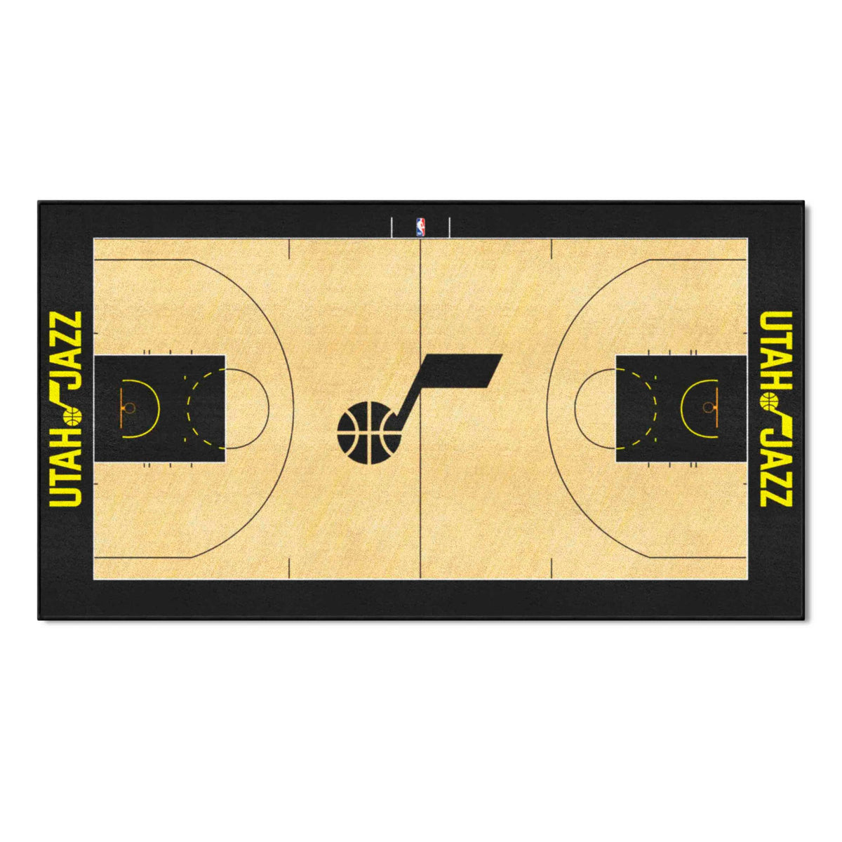 FANMATS NBA Utah Jazz Nylon Face NBA Court Runner-Small , 24x44