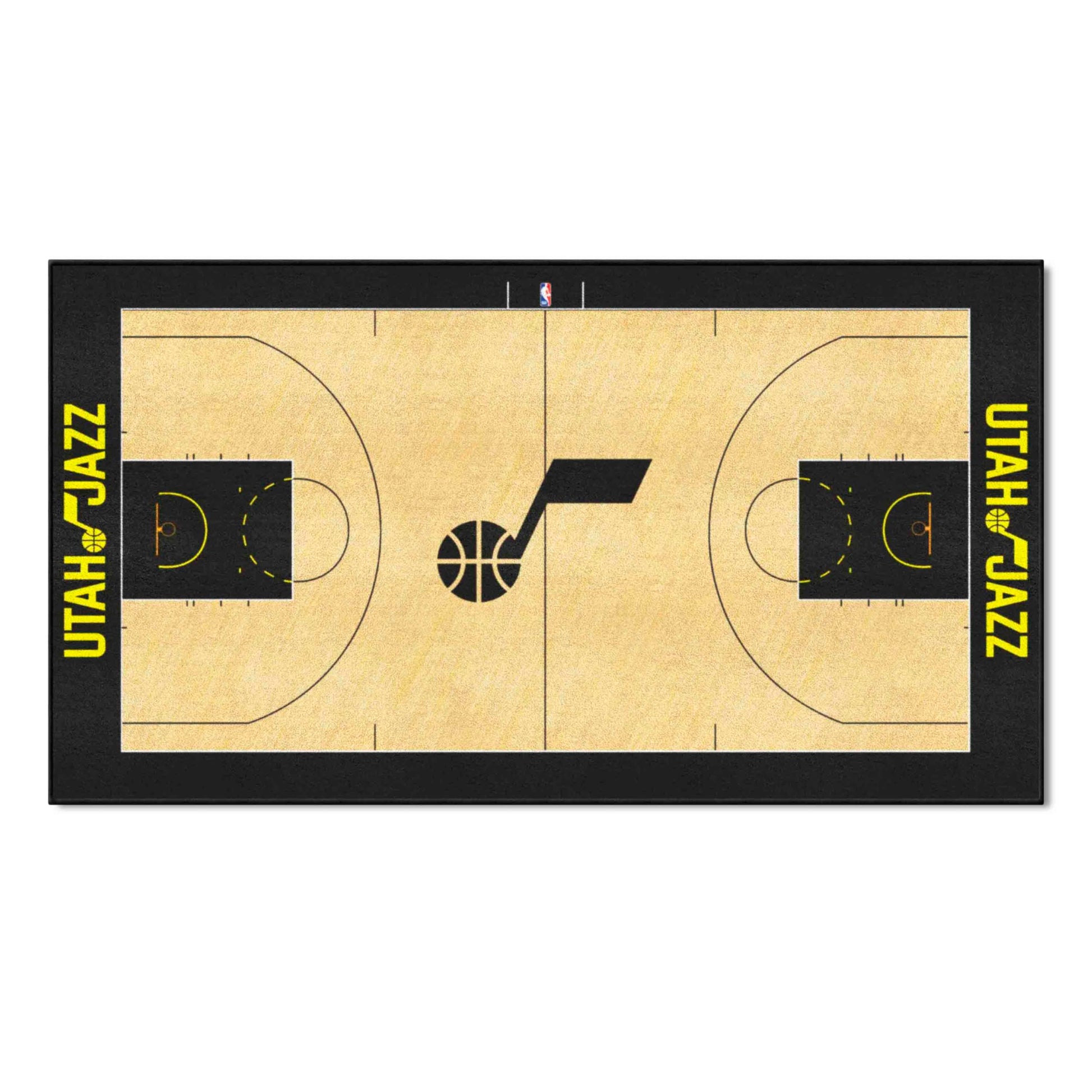 FANMATS NBA Utah Jazz Nylon Face NBA Court Runner-Small , 24x44