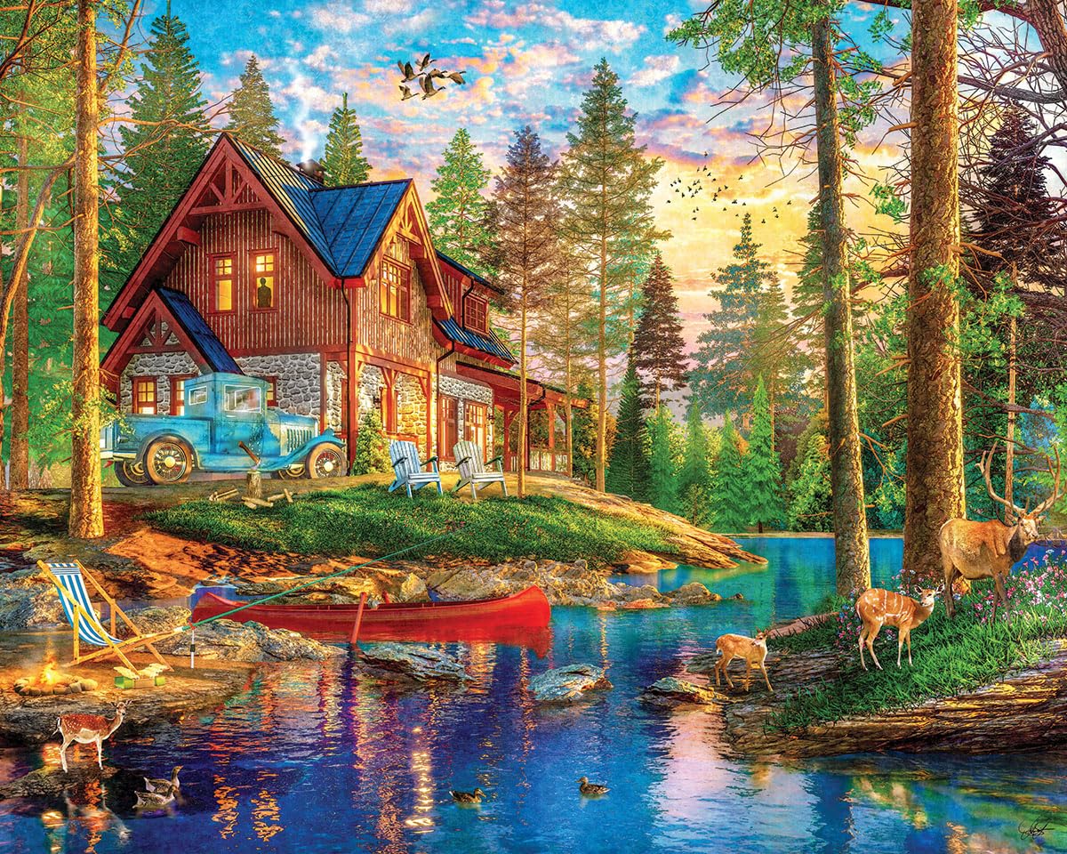 White Mountain Puzzles - Summer Retreat - 1000 Piece Jigsaw Puzzle For Adults & Kids - Fun Family Activity - 24''X30''