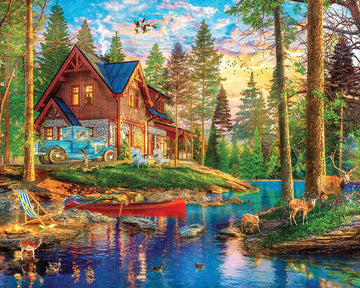 White Mountain Puzzles - Summer Retreat - 1000 Piece Jigsaw Puzzle For Adults & Kids - Fun Family Activity - 24''X30''