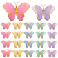Wettarn 20 Pcs Butterfly Centerpieces For Tables Butterfly Party Decorations 3D Golden Butterfly Table Toppers Centerpiece For Girl Party Birthday Baby Shower (Pink,12 X 9 In,10 X 7 In)
