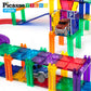 Picassotiles 2Pcs Magnetic Toy Car Set Highly Detailed Compatible With Magnet Race Track Stem Truck Replacement Accessories Educ