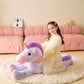 Tumyay Giant Unicorn Stuffed Animal Plush Soft Toy,43'' Large Unicorn Toys Jumbo Cute Big Size Huge Plushy Fluffy Fat Plushie,Bi