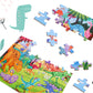 Yogeon Puzzles For Kids Ages 4-8, 3-5,100 Piece Dinosaur Puzzles For Toddler 4-6,Floor Puzzle Age 5-7 Children Learning Preschoo
