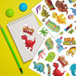 24 Sheets Dinosaur Stickers For Kids Non-Repeating Dinosaur Theme Birthday Party Favors Supplies Teacher Reward Stickers