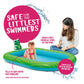 Splashin'Kids 3 In 1 Inflatable Sprinkler Pool For Kids, Baby Pool, Kiddie Pool, Toddlers Wading Swimming Water Outdoor Toys Babies Boys Girls Small (Small And Large Size)