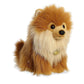 Aurora® Adorable Miyoni® Tots Pomeranian Pup Stuffed Animal - Lifelike Detail - Cherished Companionship - Brown 9 Inches