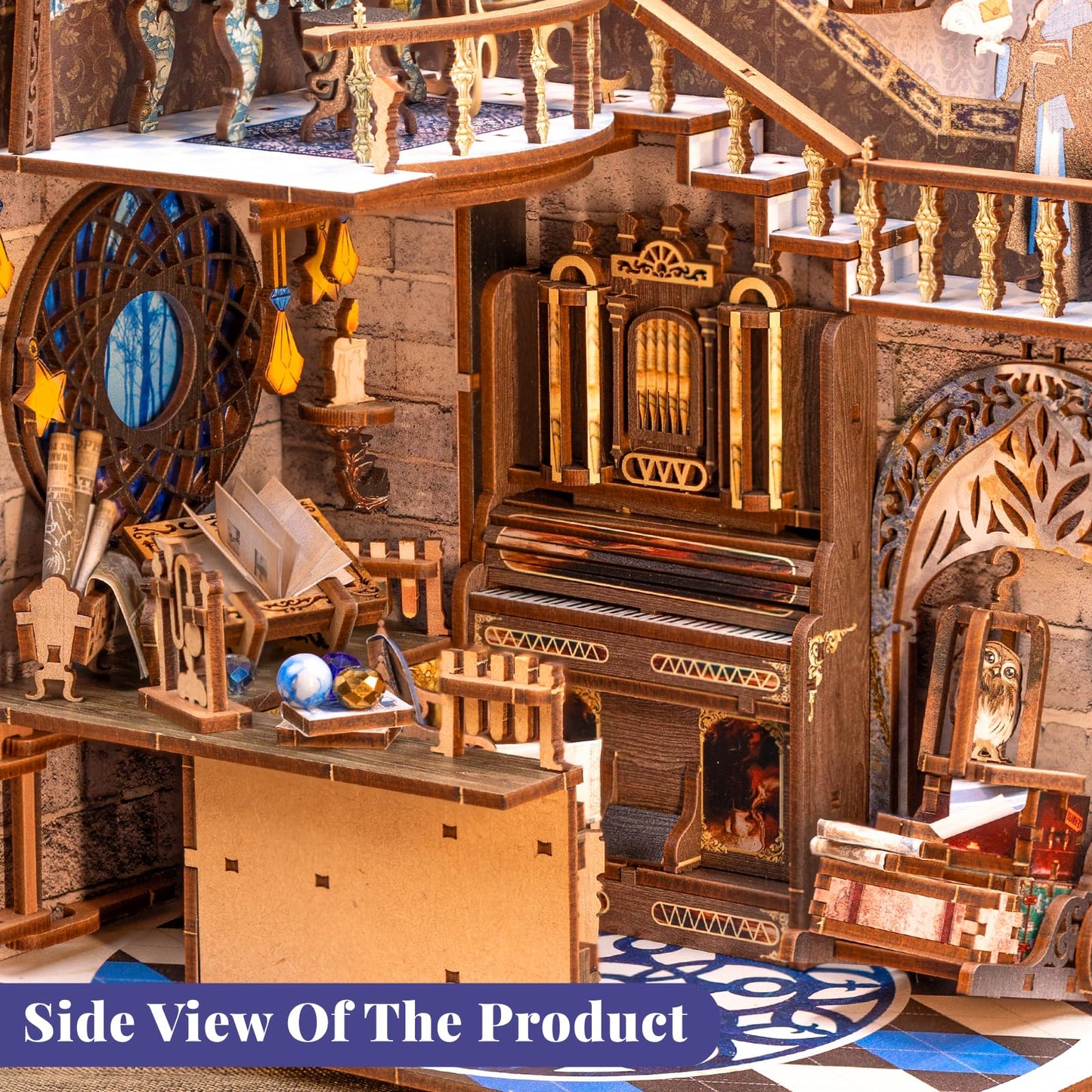 CUTEBEE DIY Book Nook Kit - Miniature Dollhouse Model, Wood, One Size, Nebula Common Room, Creative Gift for Adults & Teens