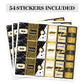 Black and Yellow Class of Senior 2025 Graduation Party Miniature Candy Bar Wrapper,Congrats Grad Stickers Graduation Candy Stick