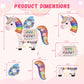 Spacocld Unicorn Activity Wall Busy Board Panels - Sensory Wall Panel For Kids, Montessori Toddler Wall Activity Board, Wall Toy