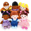 Qpewep Basket Of Baby Plush Dolls - 8' Plush Diversity Baby Dolls- 6 Piece Set Interchangeable Clothes Soft Stuffed Plush Figures For All Ages Xmas Gift