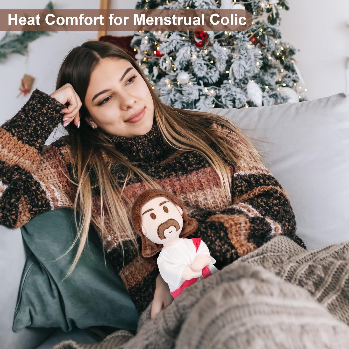 Suzzipals Jesus Plush, Warmable & Coolable Stuffed Animal, Lavender Scented Heating Pad For Relaxation, Jesus Gifts For Kids & A