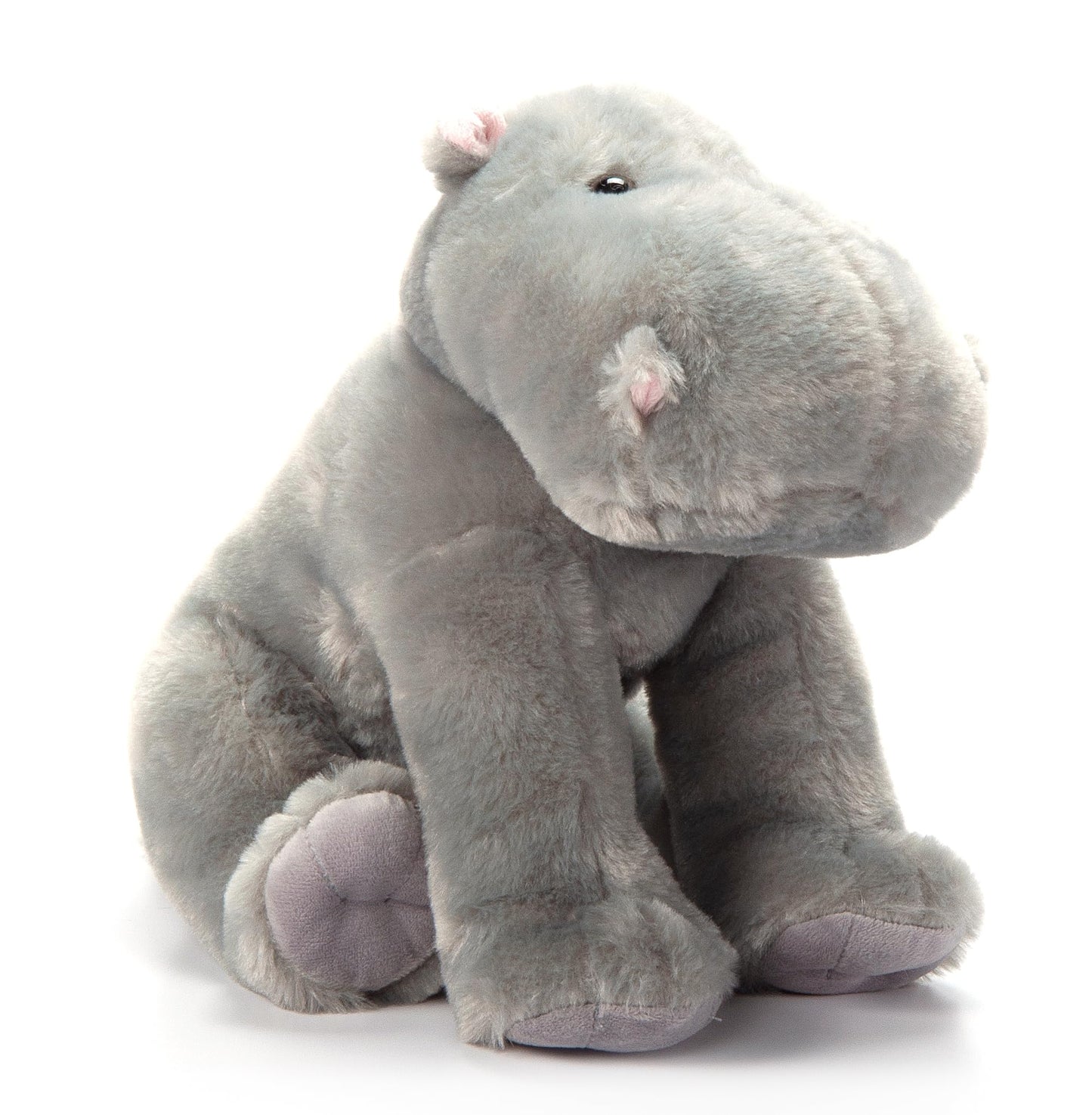 The Petting Zoo Hippo Plush Toy, 12 Inch Gray Stuffed Animal, Model 415444, Perfect Gift for Kids