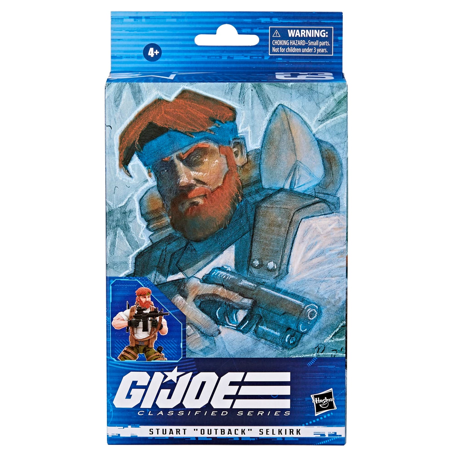 G.I. Joe Classified Series Stuart Outback Selkirk Action Figure 63 Collectible enhanced Toy with Accessories 6-Inch-Scale Custom Package Art