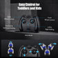 Kizeefun Remote Control Car, RC Stunt Car Invincible 360Rolling Twister with Colorful Lights & Music Switch, Rechargeable Remote
