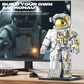 FarBlocked Astronaut Building Block Set - 966Pcs Flexible Space Explorer Toy for Ages 12+, Made of Acrylonitrile Butadiene Styrene