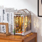Robotime Book Nook Kit - Diy Miniature House Kit, 3D Wooden Puzzle Booknook, Bookend Bookshelf Insert Decor With Led Light, Dollhousetiny House Hobby Diorama Kit Unique Gifts (Garden House)
