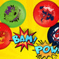 JA-RU Punch Balloons for Kids - 1 Pack of 2 Inflatable Rubber Toys, Marvel Avengers & Spiderman, Fun Birthday Decorations, Punch Balloon