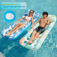 Jasonwell Inflatable Pool Float Lounge - Blue Vinyl Sun Tanning Raft for Adults, Model JX-CPLF-180B, Perfect for Beach and Lake Parties