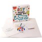 da Vinci's Room DIY Board Game Kit - Double-Sided Game Board, Blank Box & Pieces, White