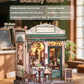 Endless Limit Book Nook Kit  DIY Miniature House Kits for mature-themed and Teens  Dollhouse Tiny Booknook Garden House Bookshelf  DIY Craft Gifts for Family and Friends(Sunny Cafe)