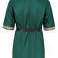 Kids Medieval Costume Boys Viking Tunic Knight Warrior Renaissance Shirts With Belt 8-10 Years Green