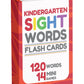 Sight Words Flash Cards Kindergarten - 120 High Frequency Words From Dolch'S And Fry'S Sight Word List For Ages 4-6 Years