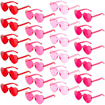 Scione Kids Heart Sunglasses Gift Sunglasses , 24Pack Party Favors Heart Sunglasses For Kid Boy Girl - Glasses Colorful Birthday Party Supplies, Beach, Pool Party Favors, Goodie Bag Stuffer