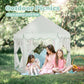 Princess Castle Tent for Girls Fairy Play Tents for Kids Blue Hexagon Playhouse with Fairy Star Lights Toys for Children or Toddlers Indoor or Outdoor Games (Green Princess Tent)