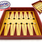 Matty'S Toy Stop Exclusive Deluxe 10-In-1 Chess, Checkers, Tic Tac Toe, Backgammon, Mill, Roll Em, Insanity, Chinese Checkers, Mancala & Pick-Up Sticks Wooden Cabinet Game Set