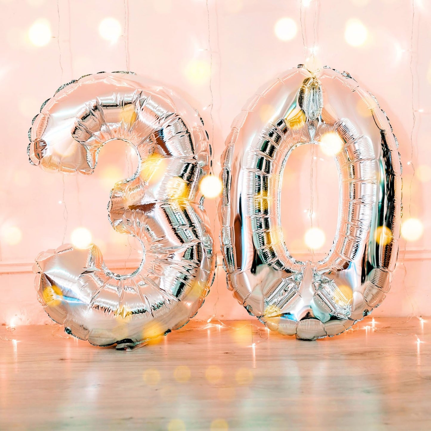 16 Silver 0-9 Number Balloons Foil Balloons Mylar Balloons for Party Decorations Party Supplies