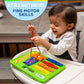 Buckle Toys Busy Board - Montessori Foam Sensory Toy for Toddlers - Green, Medium - Develop Fine Motor Skills