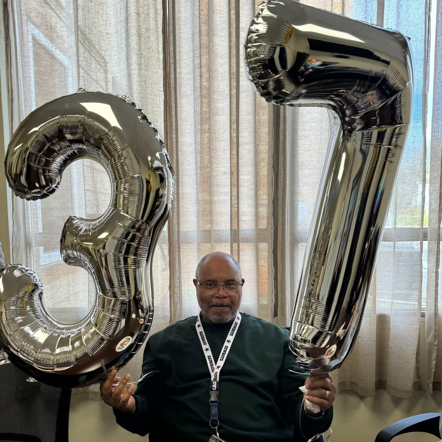Silver 7 Balloon, Number Balloons 40 Inch, 7Th Birthday Decorations For Kids Girls Boys, Silver Party Decoration For Women Men,