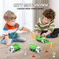 FIVEDAOGANG Toy Vehicles Set 3 Pack Sanitation Truck Car Model Garbage Trucks Water Tanker Playset with 8 Signpost Friction Powe