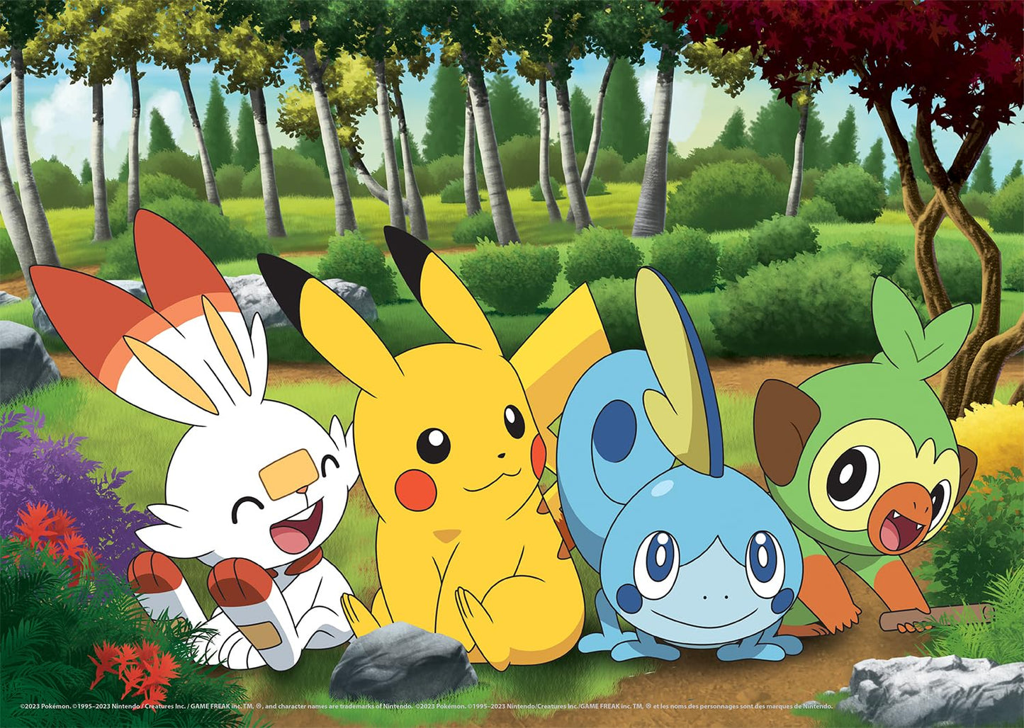 Buffalo Games Pokemon Kids 4x1 Multipack Jigsaw Puzzle - Large Multicolor - Challenging Fun for Game Nights - Model 9501