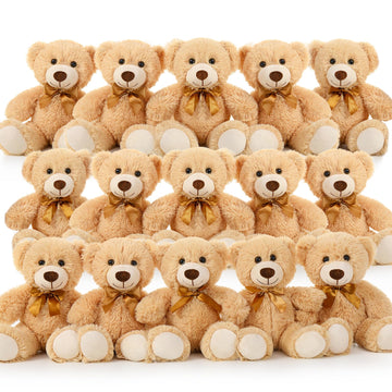 Maogolan Bulk Teddy Bear Baby Shower, 20 Packs Small Teddy Bear Stuffed Animals In Bulk,13.5 '' Small Stuffed Bears Plush For We