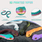 Binvin 24 In 3D Printed Animals-Snake Viper,3D Printed Snake Toys 3D Printed Articulated Snake 3D Printed Animals Animal Model O