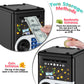 Black Piggy Bank For Kids, Cash Coin Can Atm Bank Electronic Coin Money Bank For Kids-Hot Gift, Great B-Day Xmas Toy Gifts For K