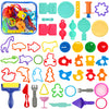 Frimoony Dough Tools Set For Kids, Various Animal Molds, Rolling Pins, Random Color, 47 Pcs