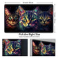MTG Playmat Game Play Mat for MTG TCG 24 x 14 inches Cards Game Playmats Trading Card Game Stitched Play Mats Commander Deck Gaming Desk Mat Card Gameplay Mats Three Cute Cats